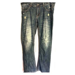 Buckle Axel Men’s Dark Wash Bootcut Jeans